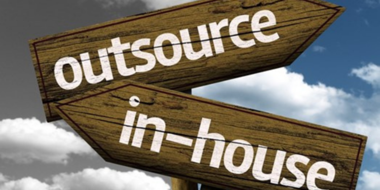 outsource vs in-house roadsign