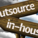 outsource vs in-house roadsign